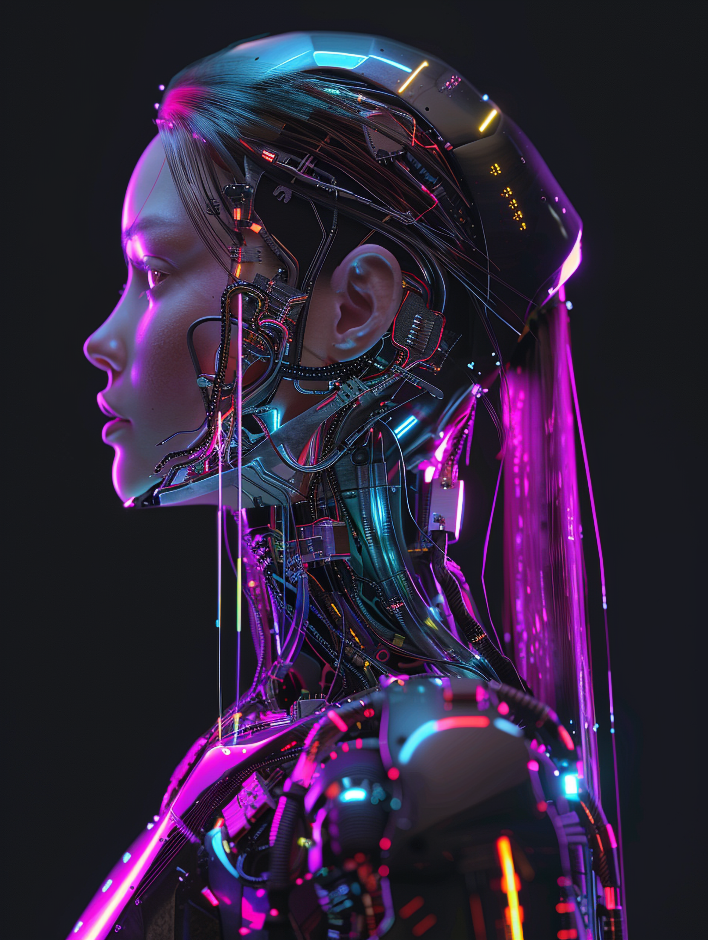 AI visual territory for a technology brand